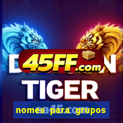 nomes para grupos de loteria no zap